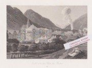 BAD ISCHL, Orig. Stahlstich v. Fischbach, um 1850