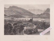 BAD ISCHL, Orig. Stahlstich v. Fischbach, um 1850