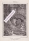 GOLLING - WASSERFALL, Lithographie v. 1838