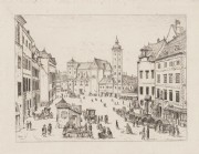 WIEN - FREYUNG, Orig. Radierung 1872