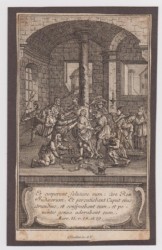 CHRISTI GEISSELUNG, Kupferstich v. Klauber