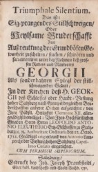 BRUDERSCHAFT  auf Festung Hohensalzburg, 1732