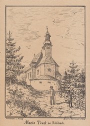 BERG bei ROHRBACH, Lithographie 1890