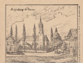 FREINBERG bei Passau, Lithographie, um 1890