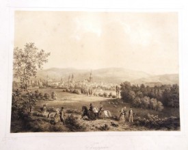 TROPPAU / OPAVA, Lithographie v. Haun, 1857