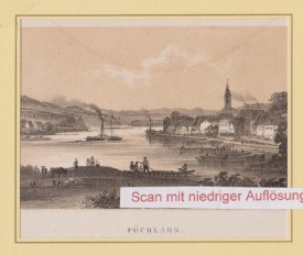 PÖCHLARN, Lithographie v. Sandmann, 1858