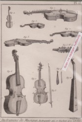 GEIGEN, Orig.Kupferstich von Benard, 1747