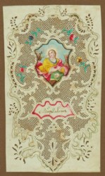 SPITZENBILD HL. MAGDALENA, Miniatur, um 1750