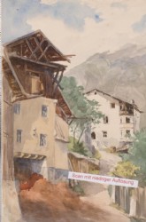 LANDECK.- Aquarell, datiert 1897
