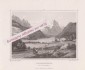 SCHNEIZLREUTH b. REICHENHALL, Stahlstich 1855