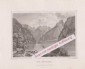 KÖNIGSEE b. BERCHTESGADEN, Stahlstich 1855