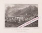 BAD REICHENHALL v. SCHLOSSBERG, Stahlstich 1855
