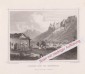 REICHENHALL / PADINGER ALPE, Stahlstich 1855