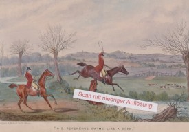 ALKEN, Hindernisritt. Orig.Aquatinta. London 1851