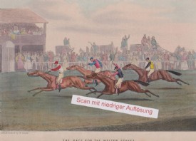 ALKEN, Pferderennen. Orig.Aquatinta. London 1851