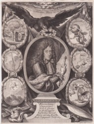 KURFÜRST MAX EMANUEL, Kupferstich, um 1686