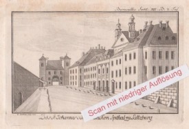 JOHANNESSPITAL in Sbg., Kupferstich, 1783