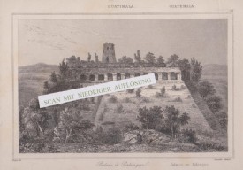 PALENQUE / MEXIKO, Orig. Stahlstich, um 1860