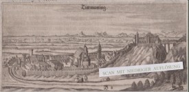 TITTMONING, Orig. Kupferstich, um 1666