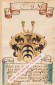 STAMMBUCHBLATT m. Wappen derer v. Stain