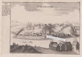 BURGHAUSEN. Orig. Kupferstich v. 1720