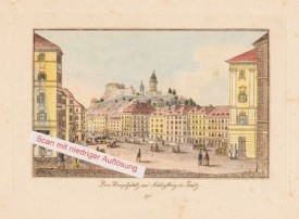 GRAZ - HAUPTPLATZ, Radierung v. Reim, um 1845