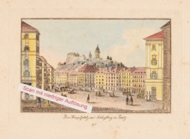 GRAZ - HAUPTPLATZ, Radierung v. Reim, um 1845