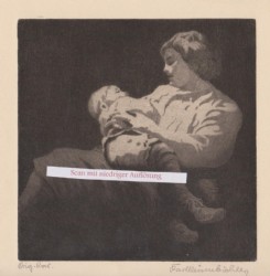 REISENBICHLER, Mutter. Radierung, um 1928