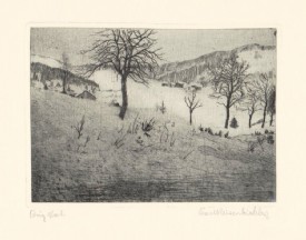 REISENBICHLER, Winter. Radierung, um 1925