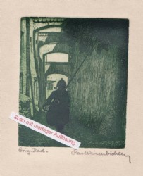 REISENBICHLER, Nachwächter. Radierung, um 1923