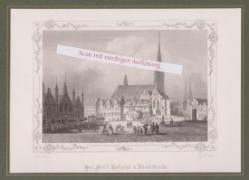 LÜBECK, Orig. Stahlstich von M.Kurz, um 1845