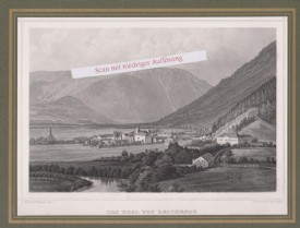 REICHENAU / RAX, Orig.Stahlstich, um 1871